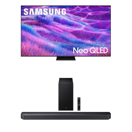 Image of Samsung 55-Inch Class Neo QLED 4K QN80F Series, Vision AI, Mini LED Smart TV (2025 Model, 55QN80F) Neo Quantum HDR + Samsung Q-Series Soundbar HW Q600F 3.1.2 ch Subwoofer (2025 Model)