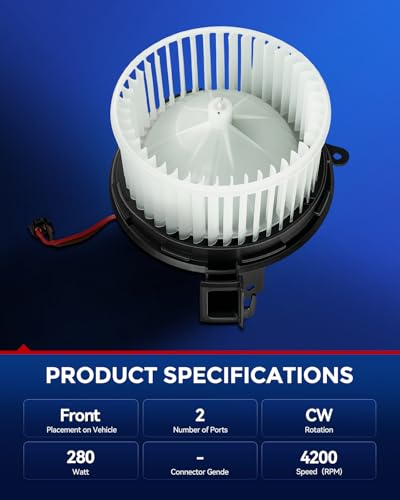 Image of KAX Front HVAC Heater Blower Motor for Mercedes-Benz E350 2010-2016,GLK350 2011-2015,C250 2012-2015,C300 C350 2010-2015,E400 2013-2017,E550 2010-2013,E350 2010-2016,CLS550 2012-2018 -Replaces# 700277