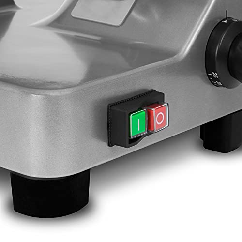 vertes Gastro Aufschnittmaschine Schneidemaschine, Elektrisch mit 250W, Messer mit 250mm Durchmesser, Schnittstärke 0,2… – Bild 6