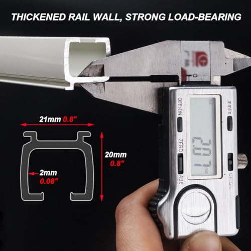 Rieles para cortinas silenciosos con sistema de doble fila para divisor de ambientes 2