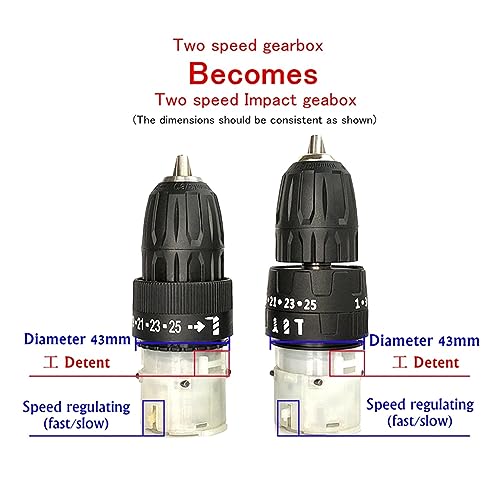 Perceuse electrique sans fil 2 vitesses moteur 550 DC mandrin a cliquet - 4