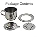 Stainless Steel Vietnamese Coffee Filter Dripper, Single Serve Portable Coffee Maker for Travel, Camping and Office Use(100ML)