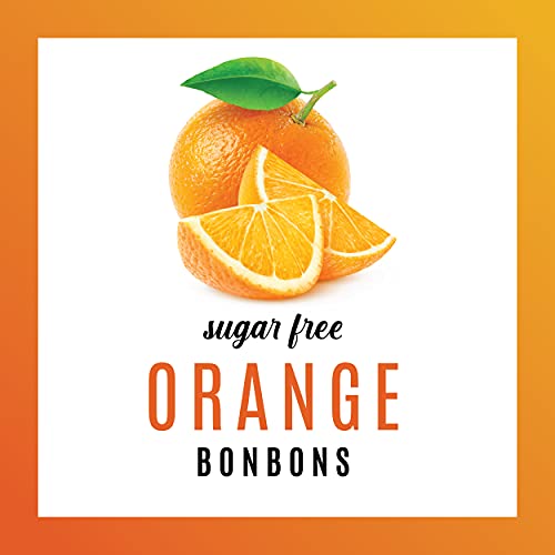 Halter Sugar Free Orange Bonbons Hard Candy Drops, 16 Boxes Per Package, 1.41-Ounce Packs #TOP1