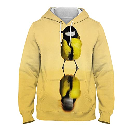 QTJY Sudadera Harajuku Street, Sudadera con Capucha con Estampado de Gran Tit Impresa en 3D, suéter de Primavera y otoño para Hombres y Mujeres H 4XL