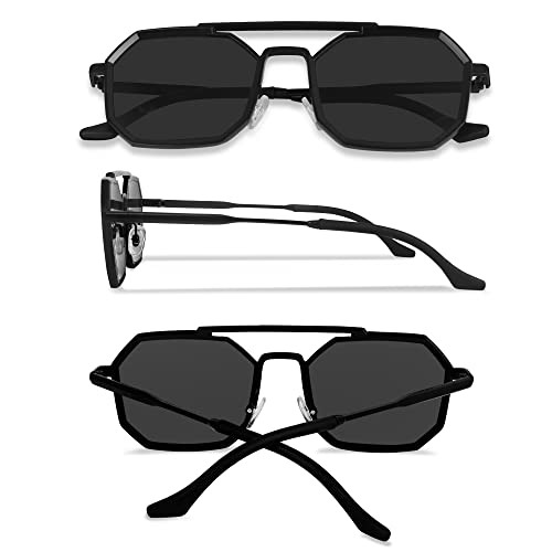 Buy DEXENT COLLECTION 100 UV Protected Hexagonal Sunglasses For Men