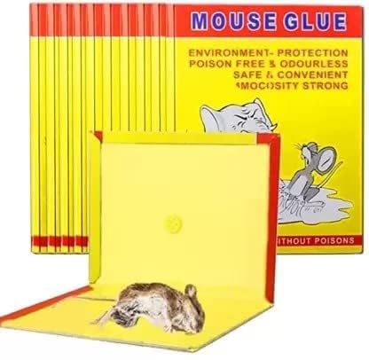 OVERSPREAD INTERIOR HUB Big Catch Mouse|Sticky Glue Pad for Rats,Lizards Mouse, Rodents Snap Trap (4)