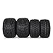 Bestauto Go Kart Tires and Rims 10x4.50-5 Front 11x6.0-5 Rear Go Kart Wheels and Tires Sets of 4