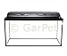 GarPet Aquarium rechteckig mit Abdeckung inkl. LED Beleuchtung im Set (80x35x40 + Abdeckung LED)