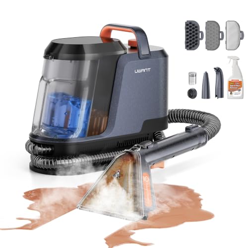Image of Uwant Carpet Cleaner Machine with Steam&Hot&Cold Water Models 18Kpa Powerful Suction Upholstery Cleaner Machine with Pet Pro Cleaner for Pets, Carpet Steam Cleaner Set of 1