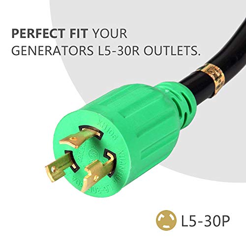 Atima Generator Power Cord Cables AGC101 L5-30P to Three 5-15R 25Feet - Thumbnail 5