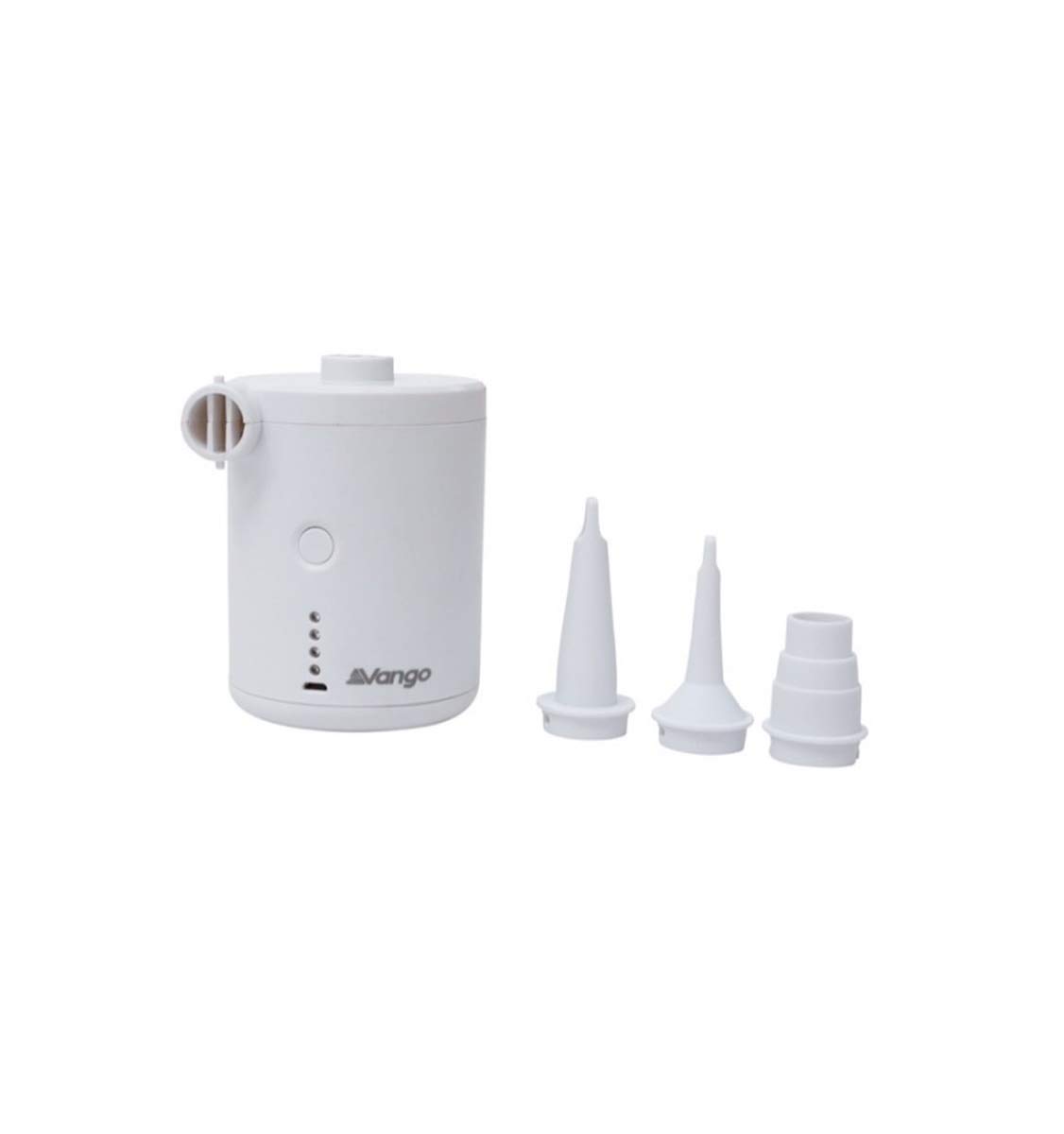 Vango White Mistral Rechargeable Pump Makes Inflating And Deflating A Breeze