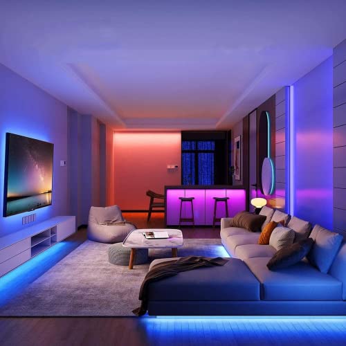 LXLQZXW Motion Activated Under Bed Lights, 3M Motion Sensor LED Light Strip with Remote Control,5050 RGB LED Night Lights with Automatic Shut Off Timer for Indoor,Bed,Wardrobe, Cabinet,Corridor,Stair