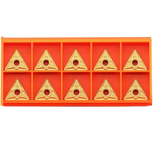 TANOMATE TNMG332 Tnmg160408 Carbide Inserts CVD Coated for Lathe Turning Tool, 10 pcs