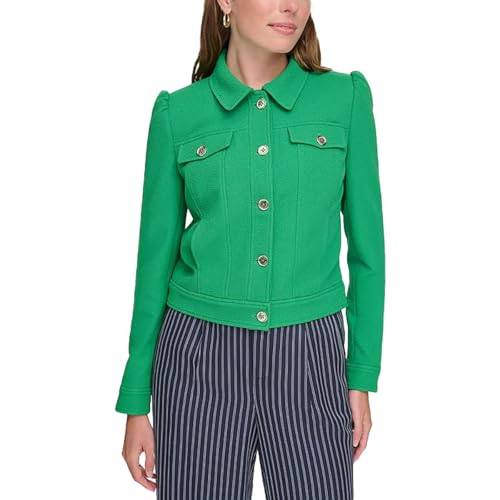 Tommy Hilfiger Womens Long Sleeve Crepe Jacket