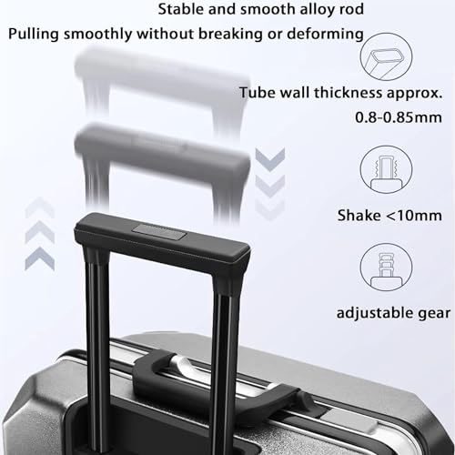 Luggage Travel Gear Usb Charging Port Suitcases Tsa Combination Lock With Universal Wheels Luggage Safe(B,20 in)4