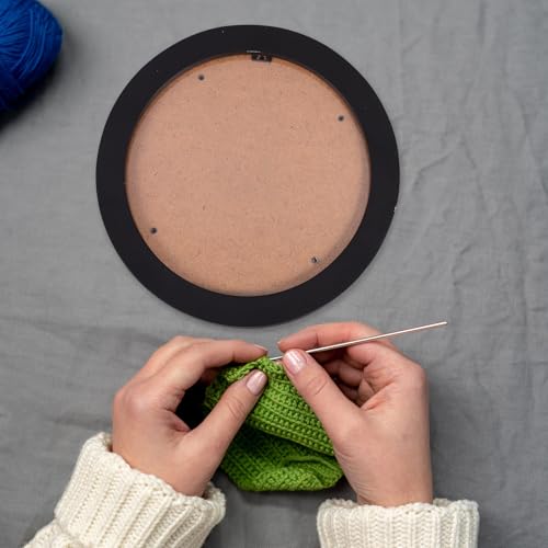 Image of STOBAZA 8.14 Inch Circular Embroidery Hoop Frame Round Cross Stitch Frame for Embroidery Display Wall Hanging Photo Holder for Home Decor Needlework Storage Gift