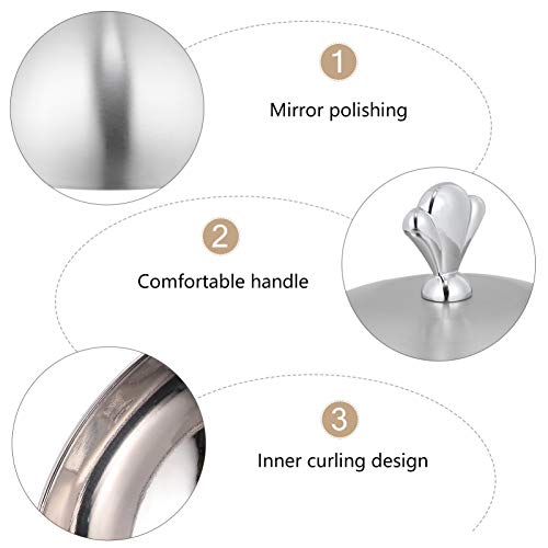 Yardwe Fusão Tampa Cúpula Tampa Acessórios de Alinhavar Vapor Coverburger Chapa de Aço Inoxidável Qu