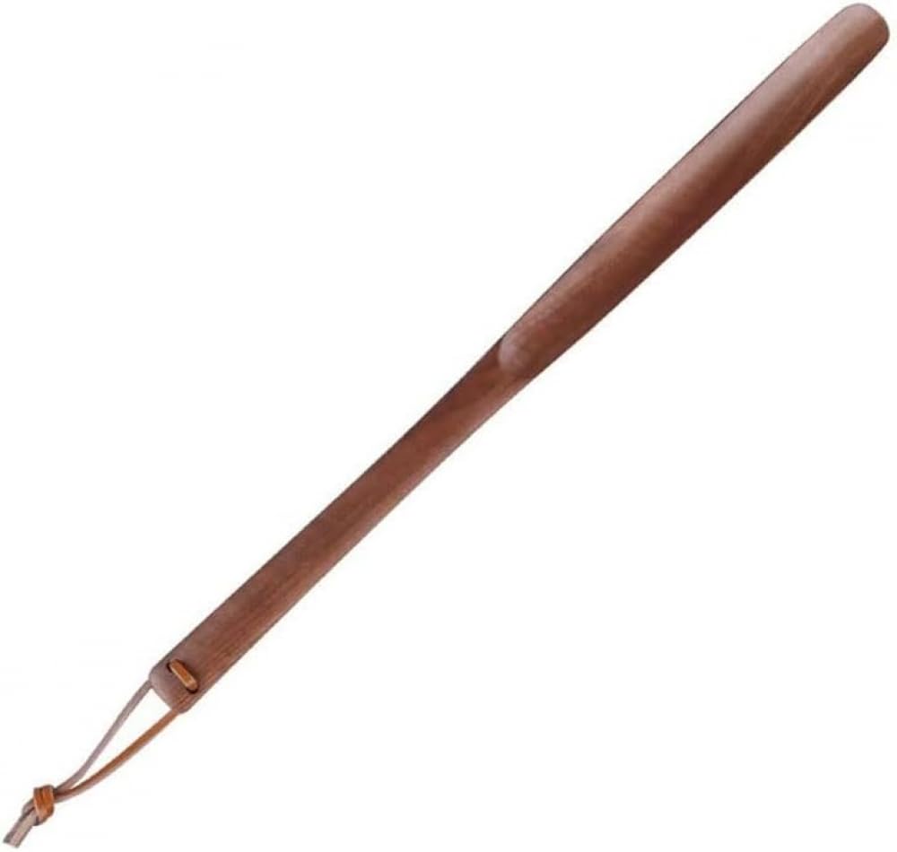 Calzador de Mango Largo Calzador de Madera Se Adapta a Todos los Zapatos Calzador Largo Durable Resistente para Zapatos fáciles de Usar, para Padres Amigos -A 50 cm