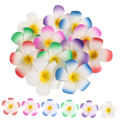 Horquillas artificiales de plumeria minkissy para peinados de novia en bodas de playa