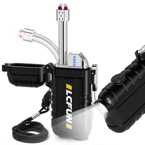 LcFun USB-C Arc Lighter with Flashlight