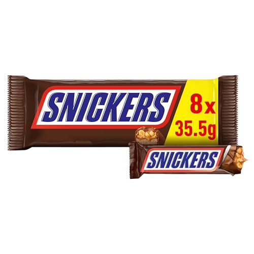 Snickers With Milk Chocolate, Soft Nougat And Caramel, 8 X 35.5G