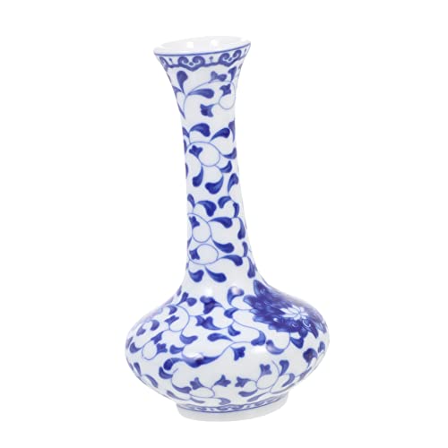 MAGICLULU Keramikvase Weiß Blau Keramik-tischvase Antik Blau Weiße...