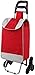 Carrelli commerciali Impermeabile Oxford Panno Panno Shopping Carrello Pieghevole 6 ruote GRANDE Capacità Shopper Microfiber Shopping Carrello (Colore: Rosso Dimensioni: Dimensioni gratuite) liujiapen