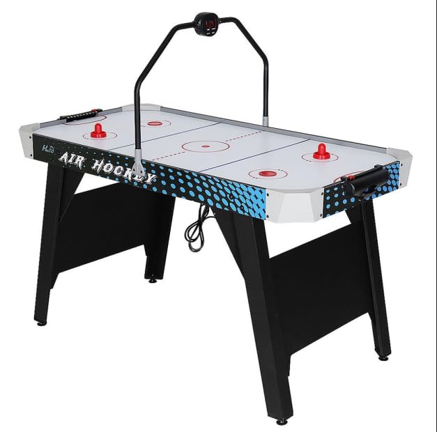 54' Air Hockey Table with LED Electronic Scoring & Powerful...