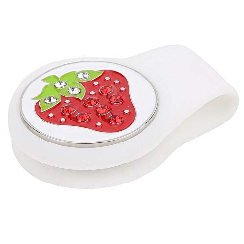 image for Heitune Silicone Compact Golf Ball Marker Fruit Pattern Hat Clip Cap C