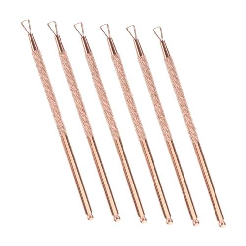 HAPINARY Effortless Nail Polish Removal 6pc Nail Gel Remover Tool Cuticle Pusher Stainless Steel