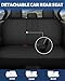 Sino Salected Waterproof Car Seat Covers, Car Seat Covers Full Set, Black Seat Covers for Cars, Airbag Compatible, Universal Fit Most Car, Sedan, Part Truck & SUV(Black)