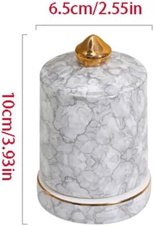 Toothpick Dispenser Ceramic Toothpick Holder Portable Home Hotel Restaurant Cotton Swab Storage Box Bucket Toothpicks for Appetizers(4)