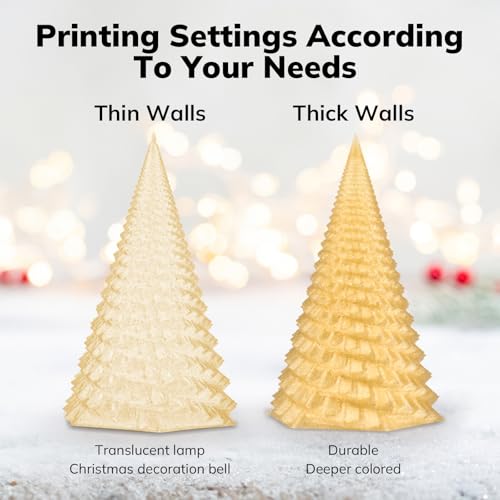 Image of AMOLEN PLA 3D Printer Filament 1.75mm Shiny Dual Color Gold Silver with Sparkles and Glitters Dimensional Accuracy + /- 0.02mm 1KG /2.2lbs