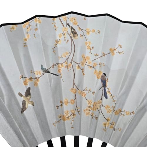 Abanico madera doble cara GFM® gigante para colgar en pared y actuaciones baile 8