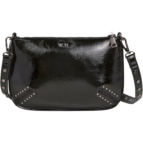 Pepe Jeans Valeria Glimmer, Sac Femme, Noir (Black), Taille Unique