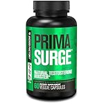 Jacked Factory Testosterone Booster for Men PRIMASURGE - w/Tongkat Ali, PrimaVie, Ashwagandha - Boost Vitality, Muscle Growth & Energy | Natural Test Booster Supplement - 60 Veggie Pills