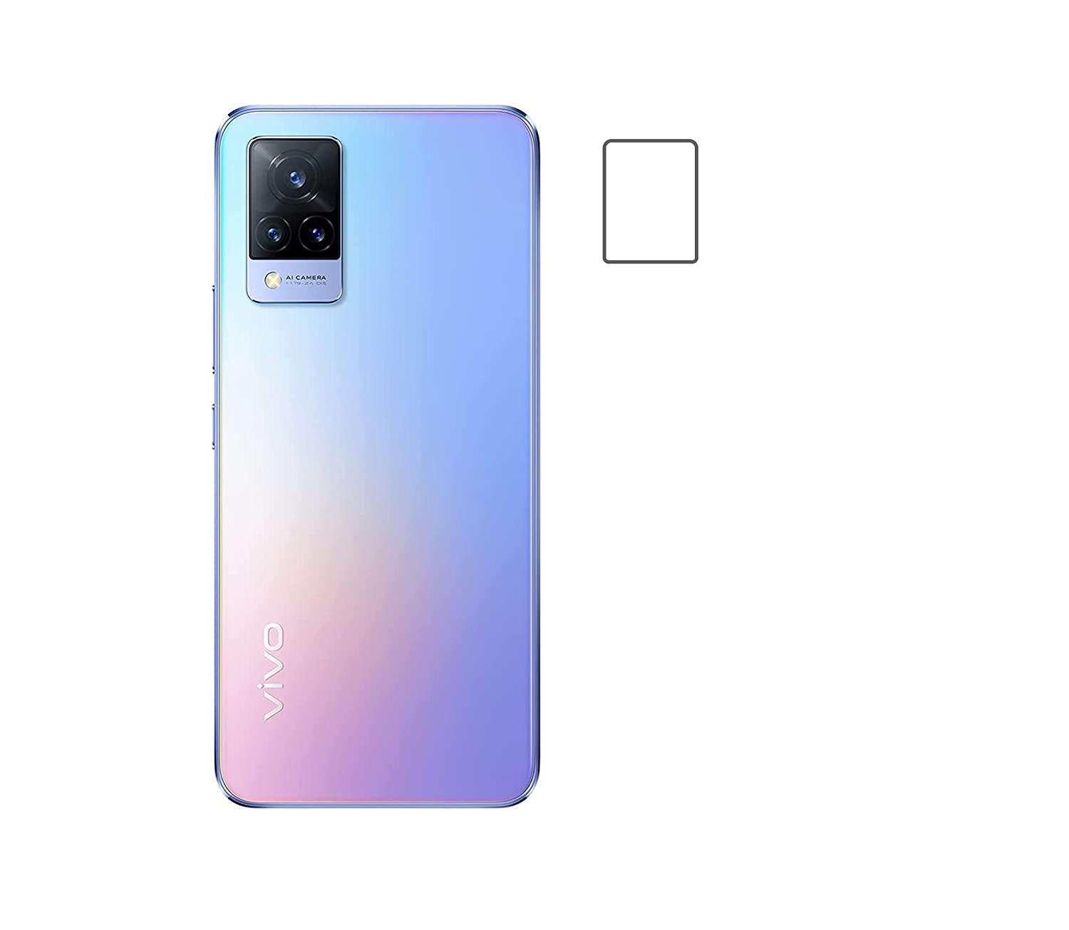 TRENDYTHINK Camera Lens Protector Clear Camera Tempered Glass Screen Protector [High Definition][Anti-Scratch] Cover Film for (Vivo V21)