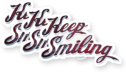 Keep Smiling, Inspiring Quotes, Quotes Vinyl Stickers 3 Pack 3 Inch image 5