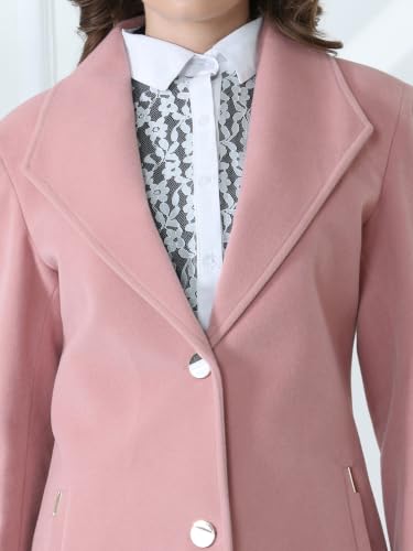 Image of PLAGG Women's Notched Lapel Long Overcoat