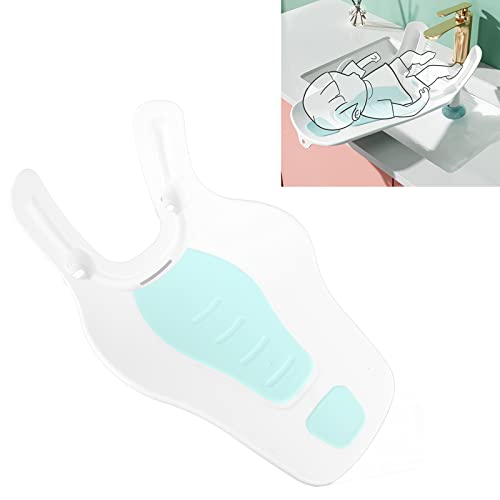 Image of Clean Rinse Baby Bather, Wash Hip Collapsible Portable Clean Rinse Bather Semi Circular Sink Ergonomic Multi Function for Home (Mint Green)