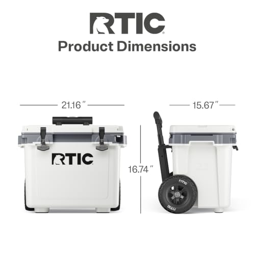 Image of RTIC 22 QT Ultra-Light Wheeled Cooler with Handle