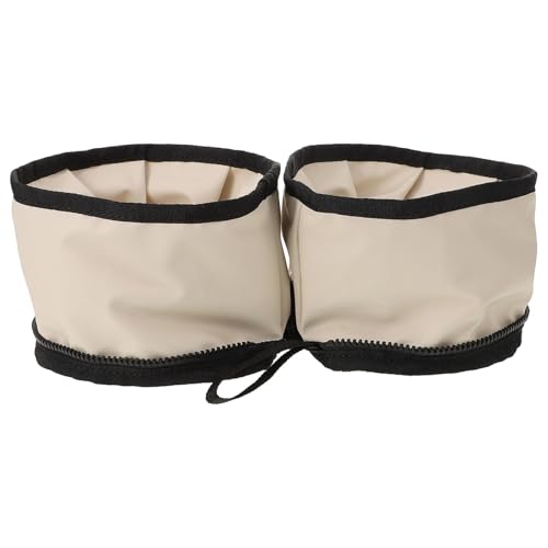 GALPADA Portable Dog Bowl for Travel Oxford Foldable Pet Bowl with Zipper Closure Lightweight and Compact Design for and Outdoor Use for Dogs and Cats