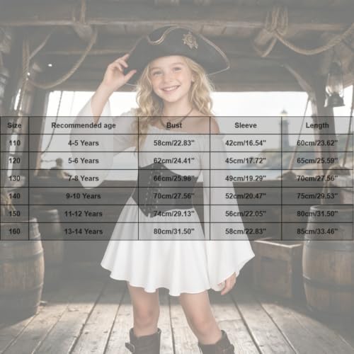 Girls Corset Dress Halloween Off Shoulder Bell Sleeve Funny Mini Dresses - image 7