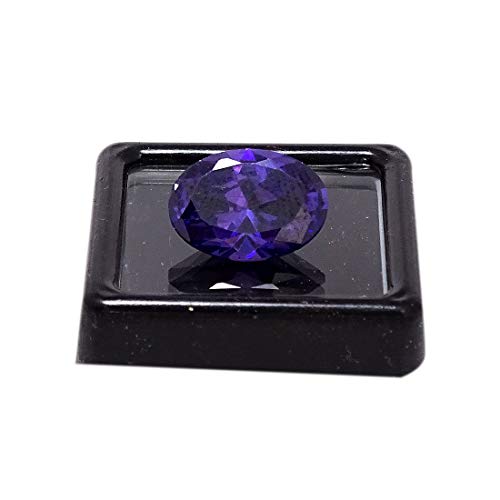 Améthyste ovale 11.15 Ratti et oxydes de zirconium pour bague haut de gamme