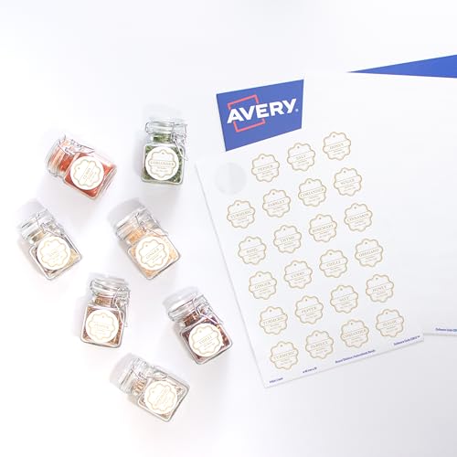 Avery, Adesivi per meriti e gratificazioni - cerchi - bianche