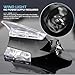 Arwrilt 1 PC Car Roof Wind Power LED Light Ornament, Self-Adhesive Shark Fin LED Warning Tail Light, Auto Roof Antenna Wind Light Decoration, Universal Warning Flash Lamp for Most Cars (Black)