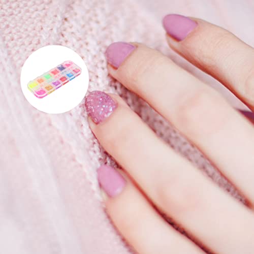 LALAFINA 3 caixas cores lantejoulas adesivos D arte diy flocos unhas unhas borboletas decoração mulh