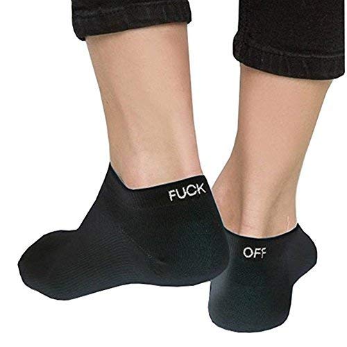 Unisex Funny Fuck Off Letters Printed Low Cut Sport Socks for Men,Women,Couples3