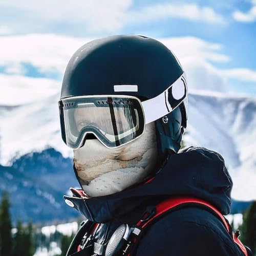 Balaclava para hombre y mujer, máscara para esquí y ciclismo, cubreboca completo con diseño de conejo dormido, 1 unidad miniatura 5