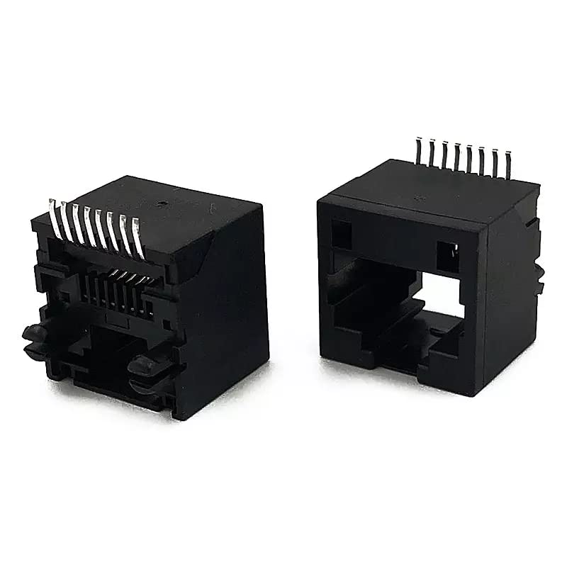 RJ45 Jack 8P8C Female Connector SMT Vertical -80 Pcs/Pack